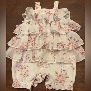 Newborn Edgehill Collection Floral Romper